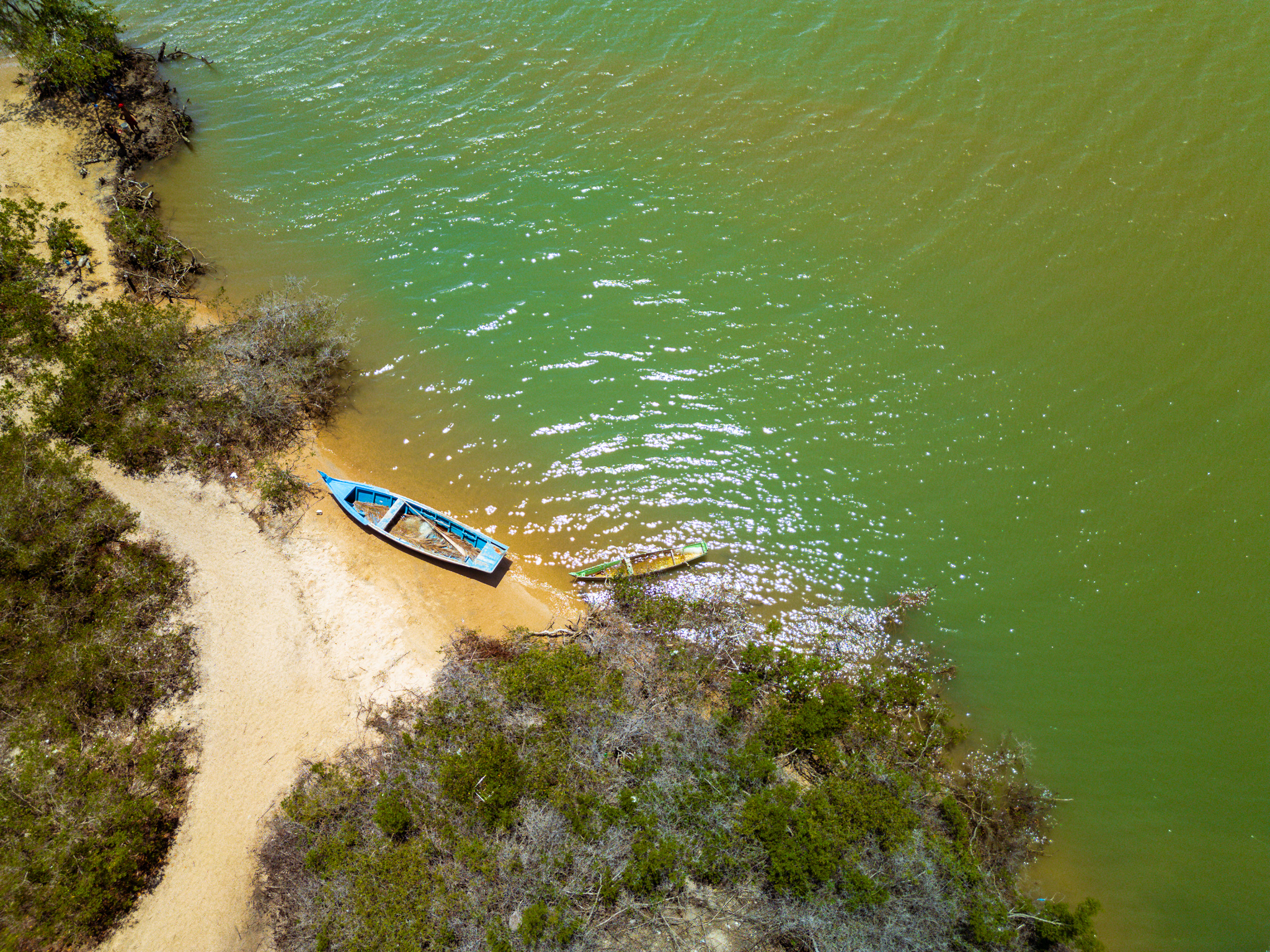 Encontro do Rio com o Mar em Ponta dos Mangues